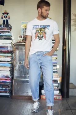 Homme Le Temps des Cerises Coupe Relax-1998 Basic 7/8Eme Jeans Bleu N°5