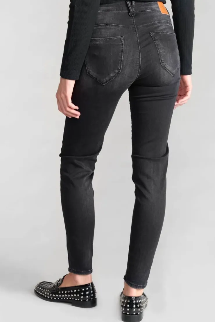 Femme Le Temps des Cerises Coupe Slim-Acya Pulp Slim Taille Haute 7/8Eme Jeans Noir N°1