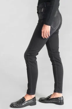 Femme Le Temps des Cerises Coupe Slim-Acya Pulp Slim Taille Haute 7/8Eme Jeans Noir N°1