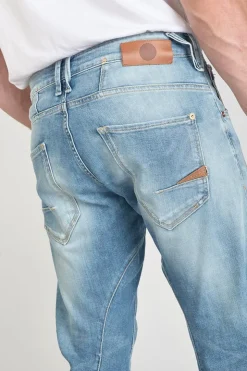 Homme Le Temps des Cerises Coupe Tapered-Alost 900/03 Tapered Arque Jeans Destroy Bleu N°4