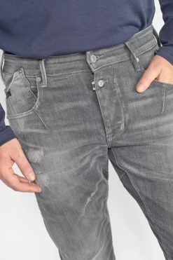 Homme Le Temps des Cerises Coupe Tapered-Alost 900/3 Tapered Arque Jeans Destroy Gris N°1