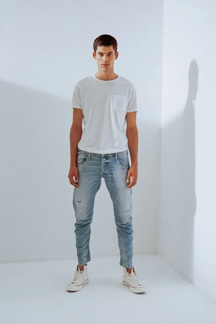Homme Le Temps des Cerises Coupe Tapered-Alost Tapered Arque Jeans Bleu N°5