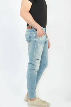 Homme Le Temps des Cerises Coupe Tapered-Alost Tapered Arque Jeans Bleu N°5