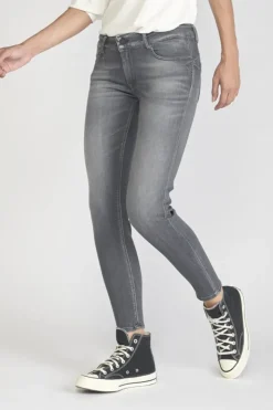 Femme Le Temps des Cerises Coupe Slim-Amick Pulp Slim 7/8Eme Jeans Gris N°2