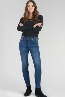 Femme Le Temps des Cerises Coupe Slim-Asti Ultra Pulp Slim Taille Haute 7/8Eme Jeans Bleu N°2