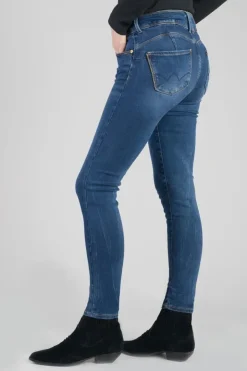 Femme Le Temps des Cerises Coupe Slim-Asti Ultra Pulp Slim Taille Haute 7/8Eme Jeans Bleu N°2