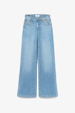 Femme Le Temps des Cerises Taille Haute-Axis Pulp Flare Taille Haute Jeans Bleu N°4