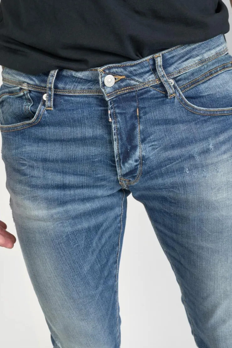 Homme Le Temps des Cerises Coupe Adjusted-Barnabe 700/11 Adjusted Jeans Destroy Bleu N°3