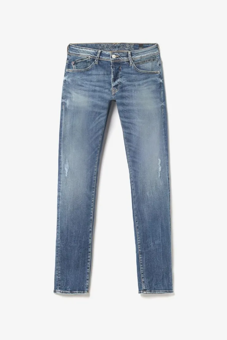 Homme Le Temps des Cerises Coupe Adjusted-Barnabe 700/11 Adjusted Jeans Destroy Bleu N°3