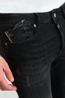 Homme Le Temps des Cerises Coupe Adjusted-Basic 600/17 Adjusted Jeans Destroy Noir N°1