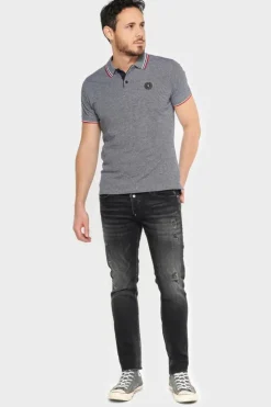 Homme Le Temps des Cerises Coupe Adjusted-Basic 600/17 Adjusted Jeans Destroy Noir N°1