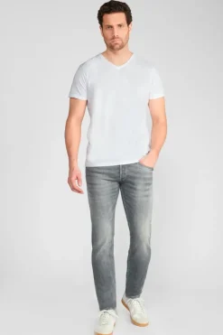 Homme Le Temps des Cerises Coupe Adjusted-Basic 700/11 Adjusted Jeans Gris N°3