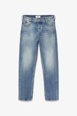 Femme Le Temps des Cerises Coupe Mom-Basic 400/20 Mom Taille Haute 7/8Eme Jeans Bleu N°4