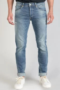 Homme Le Temps des Cerises Coupe Regular Confort-Basic 700/17 Relax Jeans Destroy Bleu N°3