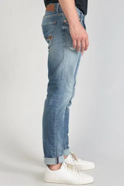 Homme Le Temps des Cerises Coupe Regular Confort-Basic 700/17 Relax Jeans Destroy Bleu N°3