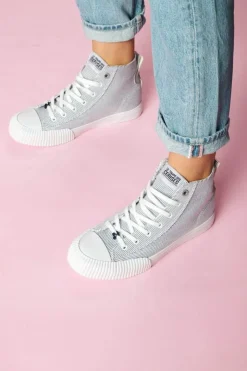 Femme Le Temps des Cerises Chaussures-Baskets Montantes Harlo Rayees