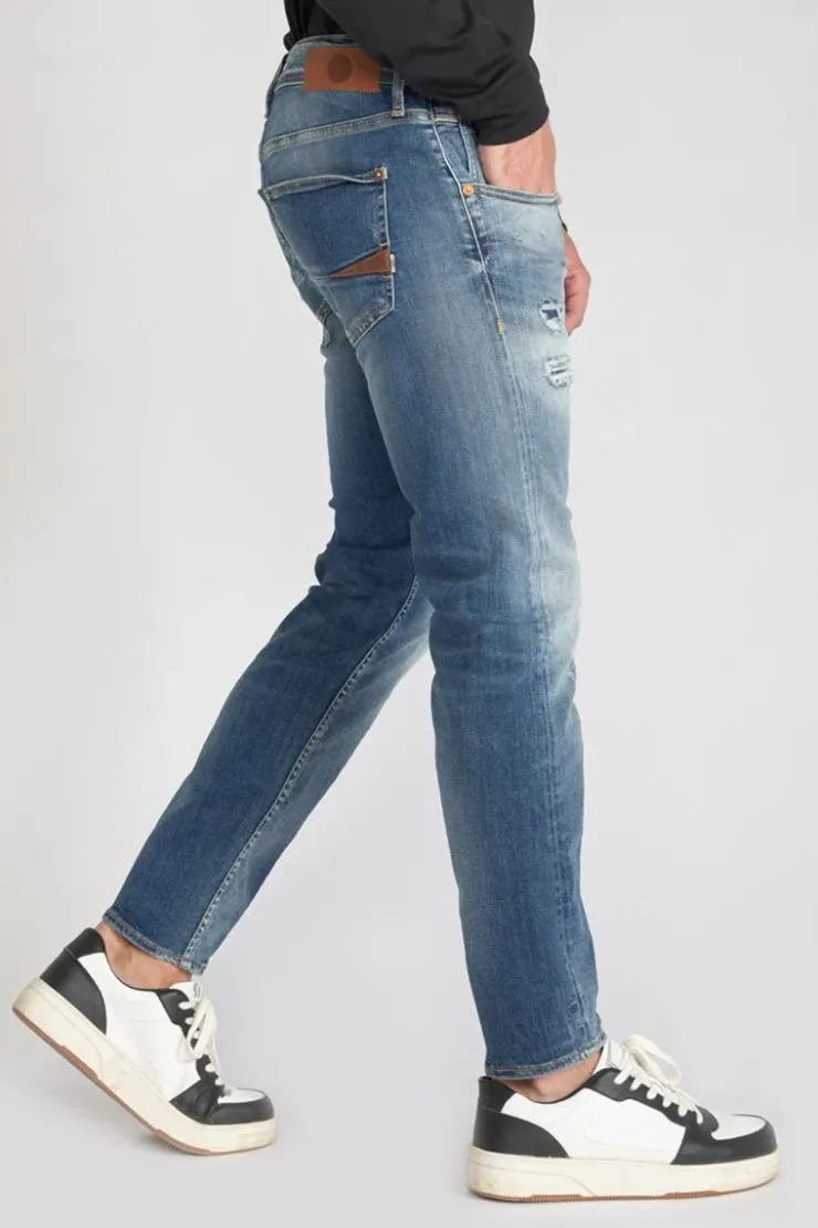 Homme Le Temps des Cerises Coupe Regular Confort-Bellarys 800/12 Regular Jeans Destroy Vintage Bleu N°3