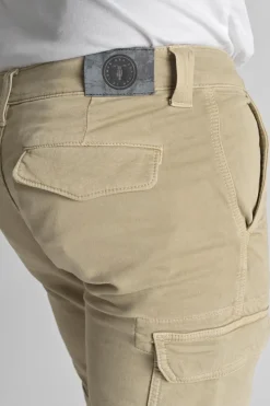 Homme Le Temps des Cerises Bermudas-Bermuda Army Jogg Damon Beige