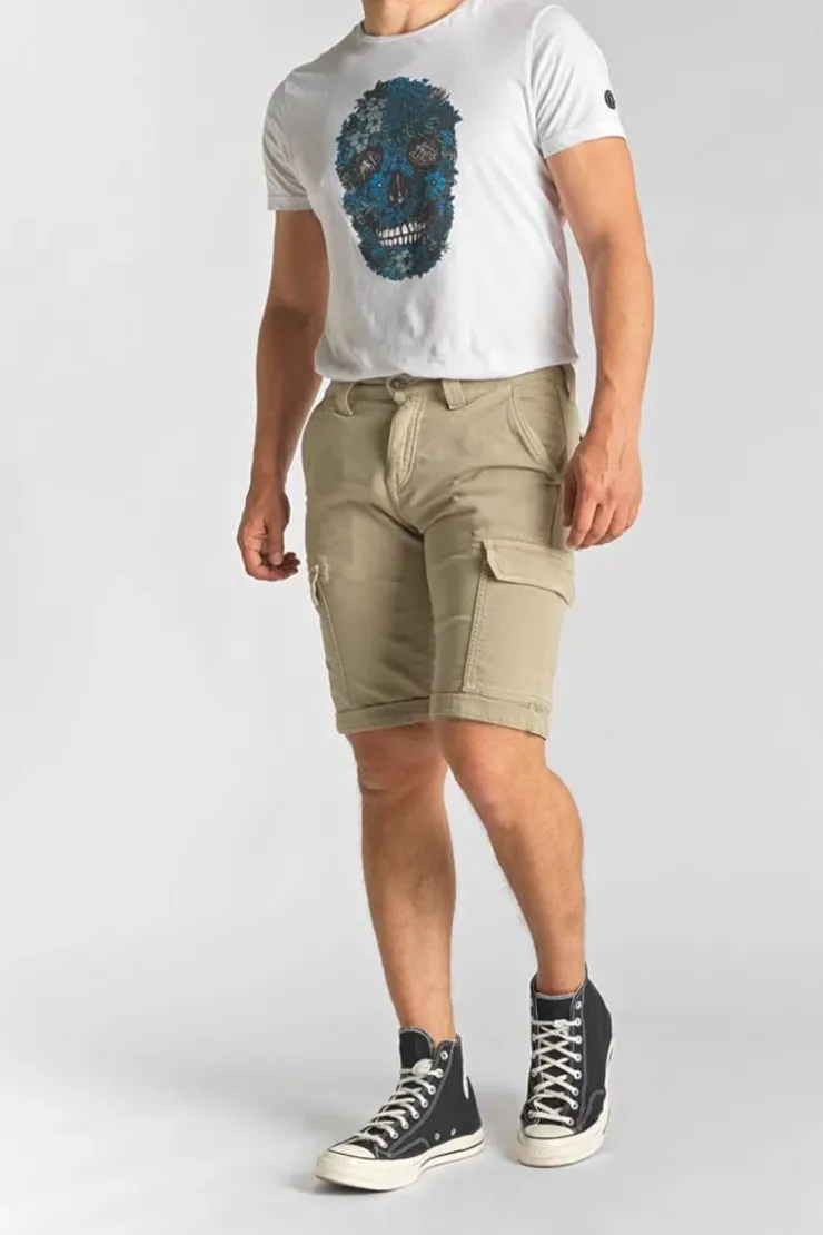 Homme Le Temps des Cerises Bermudas-Bermuda Army Jogg Damon Beige