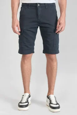 Homme Le Temps des Cerises Shorts & Bermudas-Bermuda Army Jogg Damon Bleu Nuit
