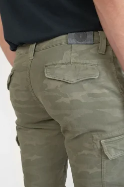 Homme Le Temps des Cerises Shorts & Bermudas-Bermuda Army Jogg Damon Kaki Camo