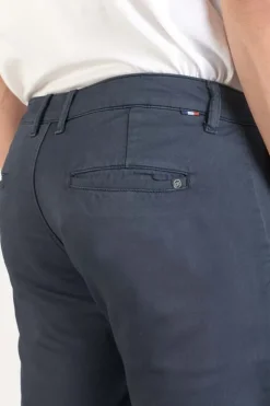 Homme Le Temps des Cerises Shorts & Bermudas-Bermuda Chino Jogg Swoop Bleu Nuit