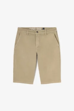Homme Le Temps des Cerises Shorts & Bermudas-Bermuda Chino Jogg Swoop Beige Sable
