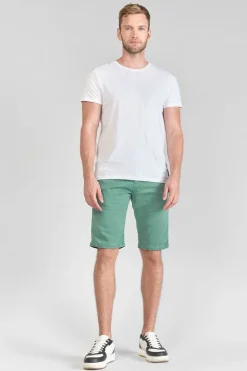 Homme Le Temps des Cerises Shorts & Bermudas-Bermuda Chino Jogg Swoop Vert D'Eau