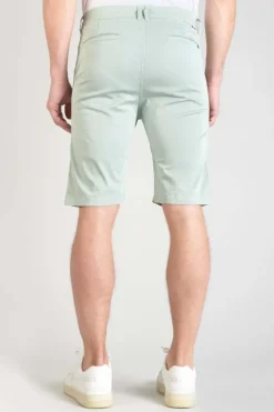 Homme Le Temps des Cerises Shorts & Bermudas-Bermuda Dromel Vert D'Eau Clair