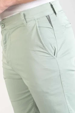 Homme Le Temps des Cerises Shorts & Bermudas-Bermuda Dromel Vert D'Eau Clair