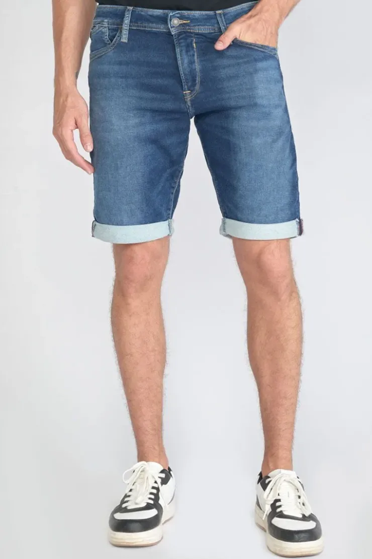 Homme Le Temps des Cerises Blue Jogg-Bermuda Jogg Bleu Moyen