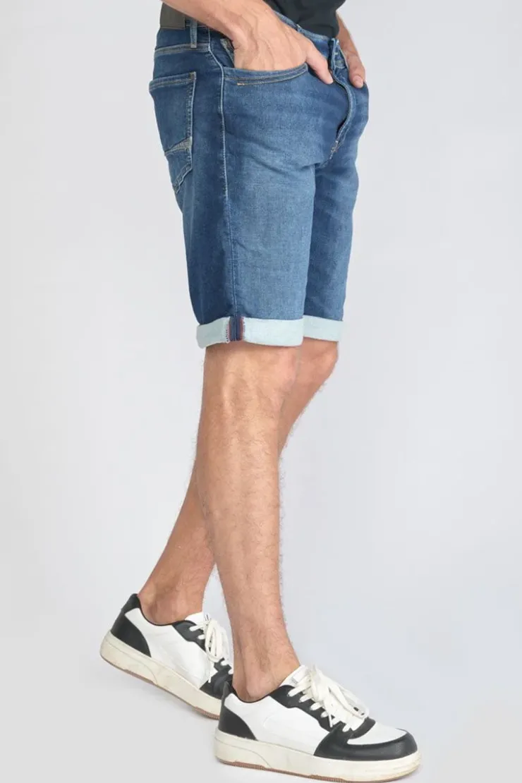 Homme Le Temps des Cerises Blue Jogg-Bermuda Jogg Bleu Moyen