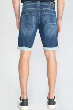 Homme Le Temps des Cerises Blue Jogg-Bermuda Jogg Bleu Moyen