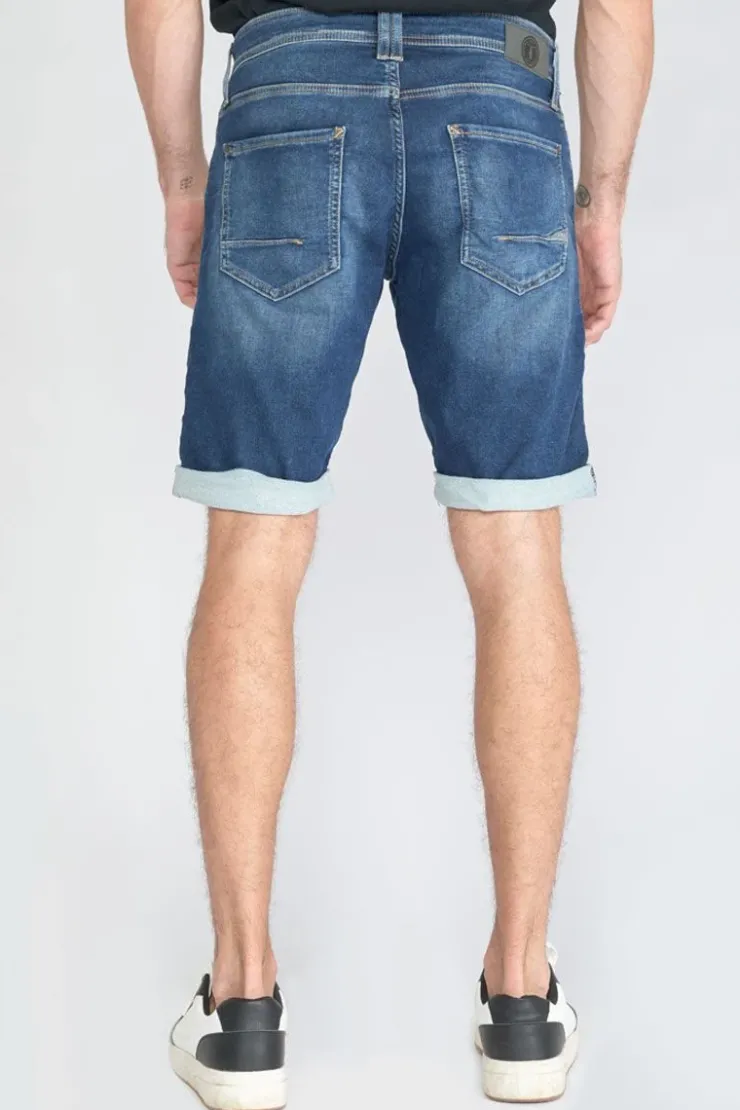 Homme Le Temps des Cerises Blue Jogg-Bermuda Jogg Bleu Moyen