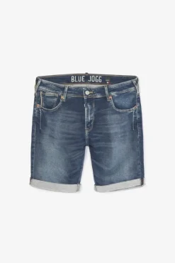 Homme Le Temps des Cerises Blue Jogg-Bermuda Jogg Ed Bleu Delave