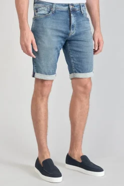 Homme Le Temps des Cerises Blue Jogg-Bermuda Jogg Oc Bleu Delave