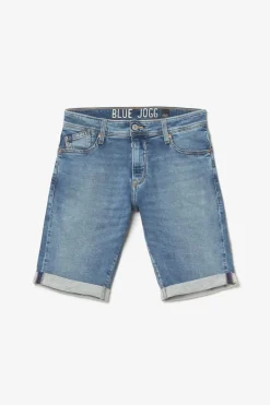 Homme Le Temps des Cerises Blue Jogg-Bermuda Jogg Oc Bleu Delave