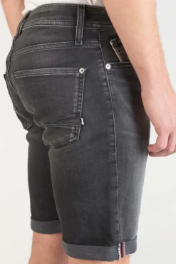 Homme Le Temps des Cerises Blue Jogg-Bermuda Jogg Oc En Jeans Noir Delave