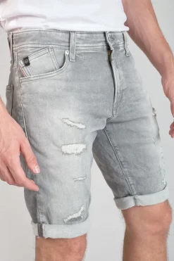 Homme Le Temps des Cerises Blue Jogg-Bermuda Jogg Oc Gris Delave Destroy