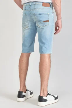 Homme Le Temps des Cerises Bermudas-Bermuda Laredo En Jeans Bleu Clair Delave