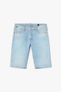 Homme Le Temps des Cerises Bermudas-Bermuda Laredo En Jeans Bleu Clair Delave