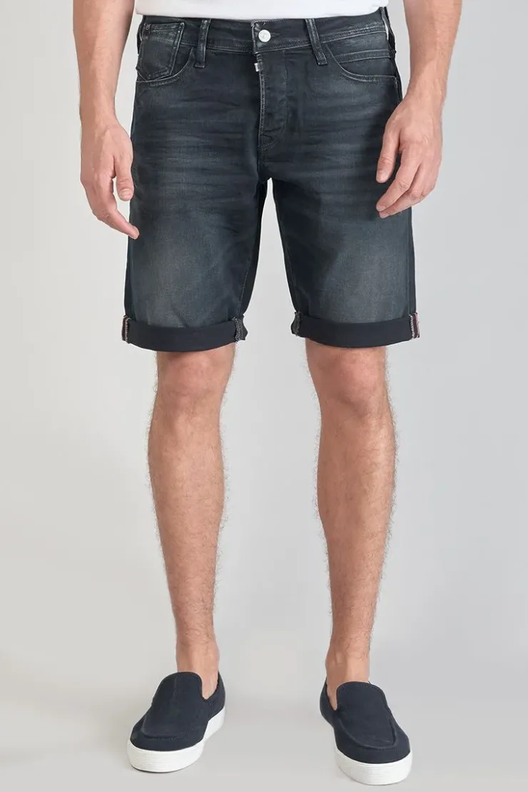 Homme Le Temps des Cerises Bermudas-Bermuda Laredo En Jeans Bleu Noir