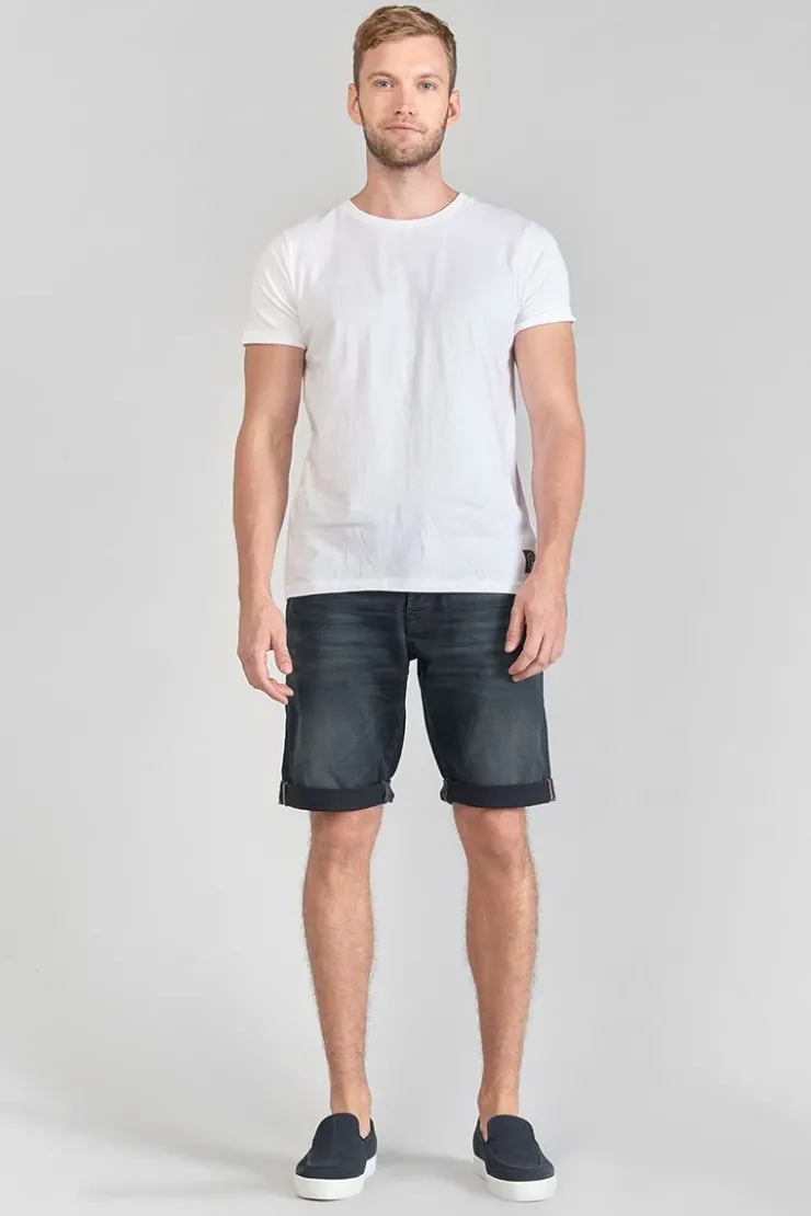 Homme Le Temps des Cerises Bermudas-Bermuda Laredo En Jeans Bleu Noir