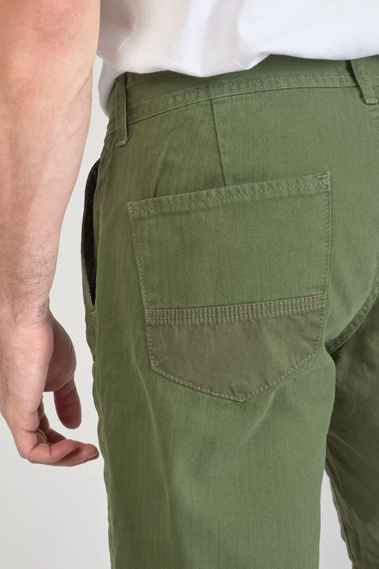 Homme Le Temps des Cerises Shorts & Bermudas-Bermuda Luberon Kaki Vert