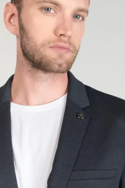 Homme Le Temps des Cerises Vestes & Manteaux-Blazer Cinel Noir Chine Bleu