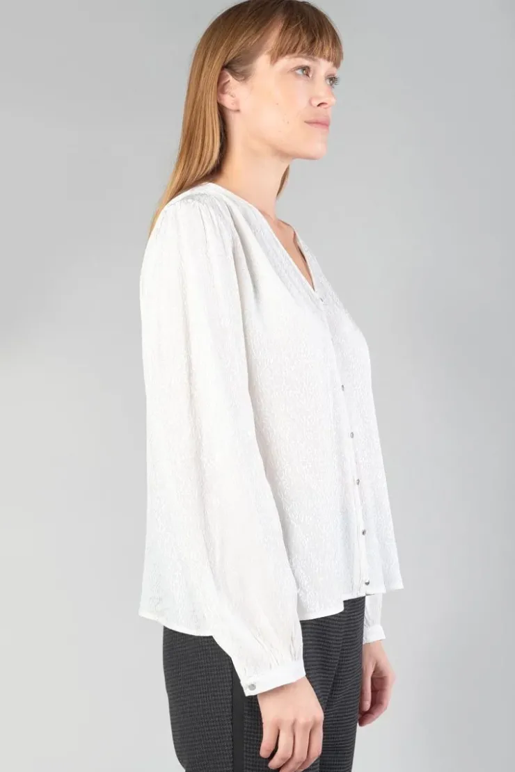 Femme Le Temps des Cerises Tops-Blouse Frano En Jacquard Creme