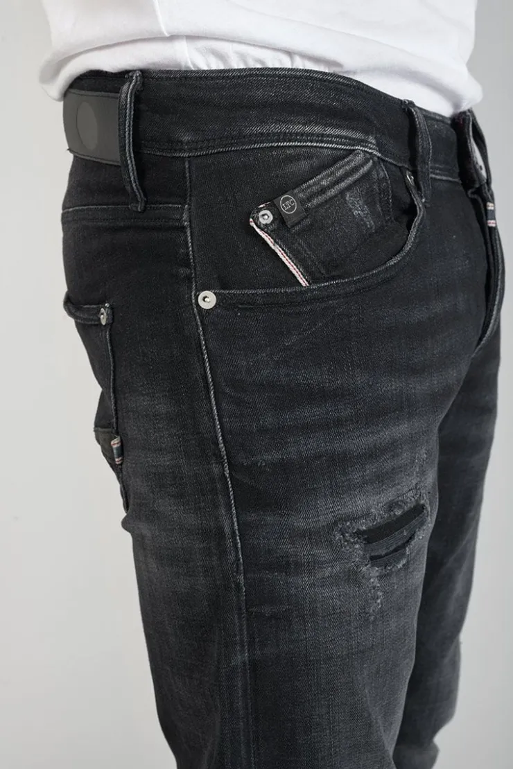 Homme Le Temps des Cerises Coupe Adjusted-Cantini 700/11 Adjusted Jeans Destroy Noir N°1