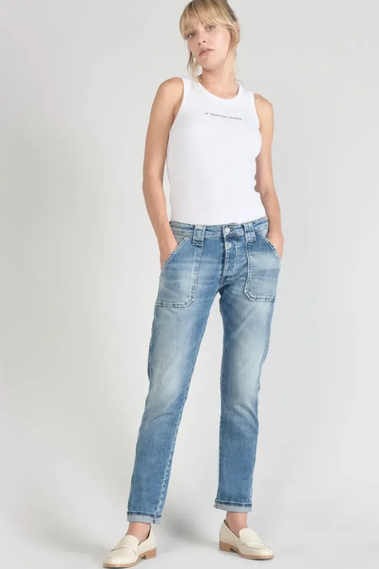 Femme Le Temps des Cerises Coupe Boyfit-Cara 200/43 Boyfit Jeans Bleu N°4