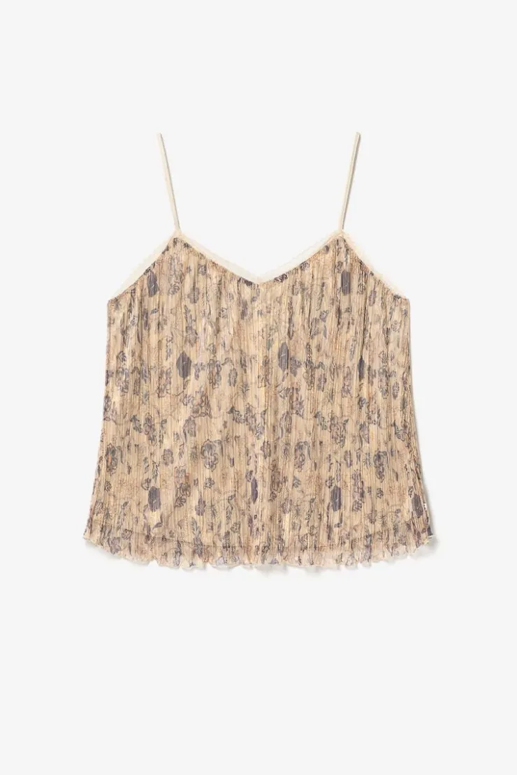 Femme Le Temps des Cerises Tops-Caraco Kava Dore A Motif Fleuri