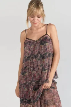 Femme Le Temps des Cerises Tops-Caraco Kava Imprime Irise